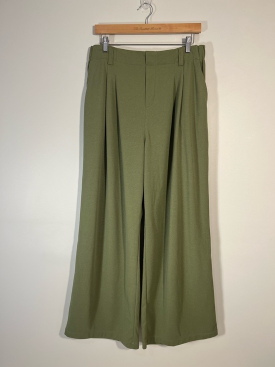 HALARA Pants - Halara Flex High Waisted Pocket Wide Leg Waffle Work Pants Olive Large